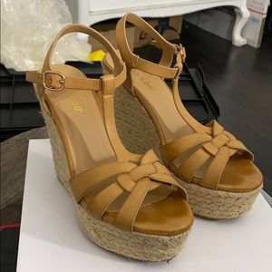 Tan  wedges
